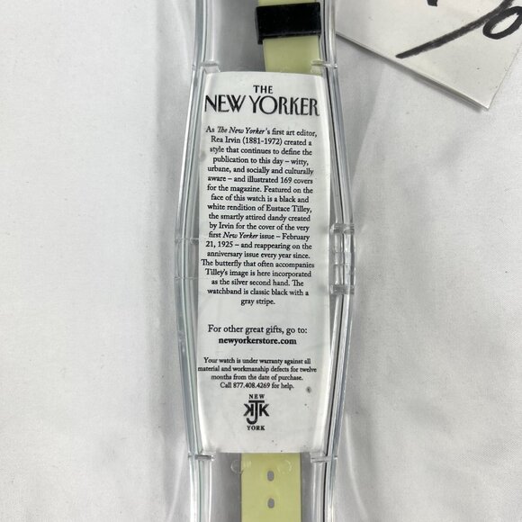The New Yorker Watch Rea Irvin Eustace Tilley Black White Wristwatch Artist 2 - Picture 2 of 7